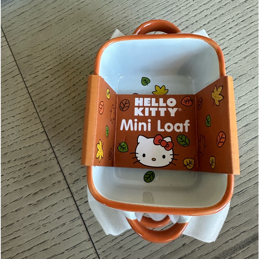 Festive /fall# thanksgiving hello kitty mini loaf pans/ceramic